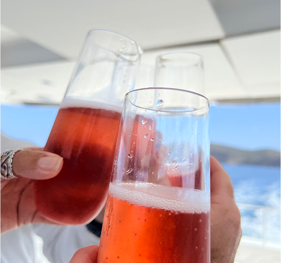 champagne glasses